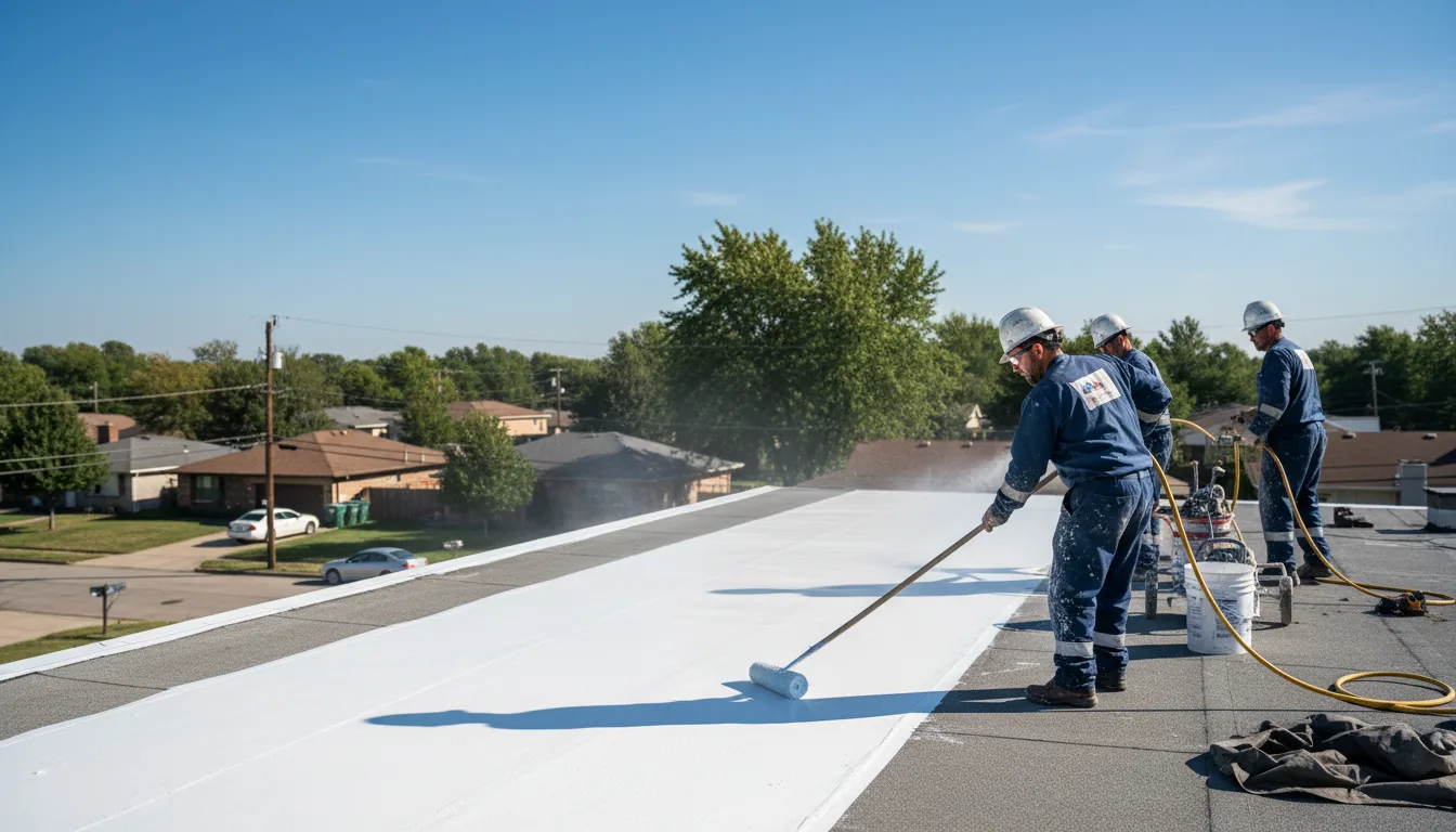 Commercial roof coating in Chelsea, MI near me